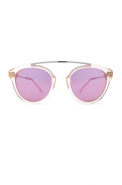 Westward Leaning Flower 7 Sunglasses In Champagne & Pink