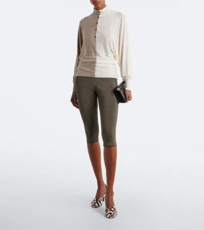 Jacquemus Paneled Silk-blend Sweater In Multi