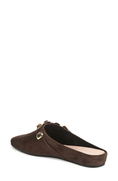 Veronica Beard Narcisa Flat Mule In Brown