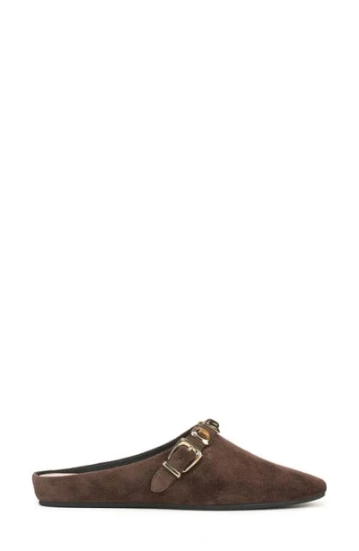 Veronica Beard Narcisa Flat Mule In Brown