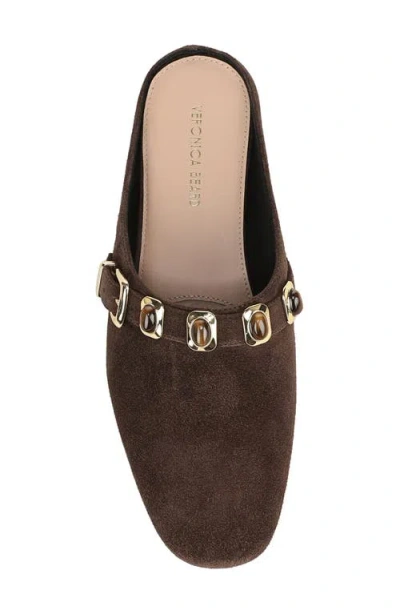 Veronica Beard Narcisa Flat Mule In Brown