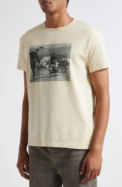 Double Rl Graphic T-shirt In Neutral