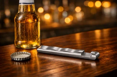 Breed Wave Bottle Opener In Silver