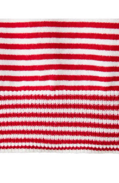 Mango Pull-over Maille Col Polo In Red