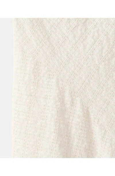 Mango Textured Asymmetrical Dress In White