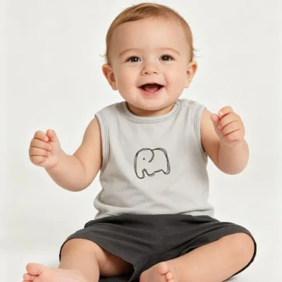 Banblu Elephant Short Set In Multi