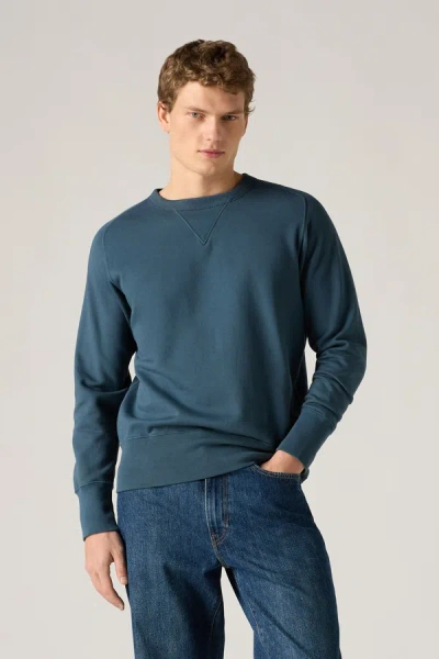 Levi's Bay Meadows Crew Sweatshirt In Blue