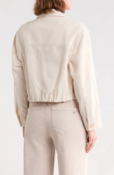 Democracy Bubble Hem Jacket In Ecru