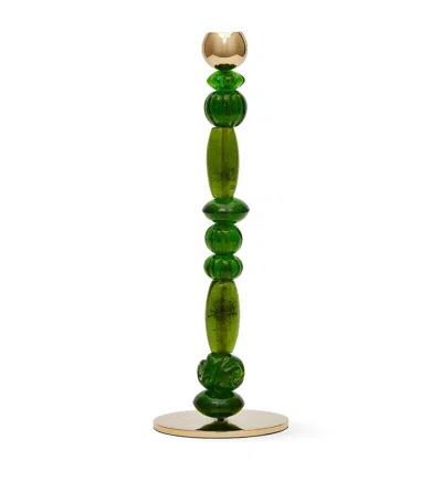 Polspotten Small Beads Candle Holder In Multi