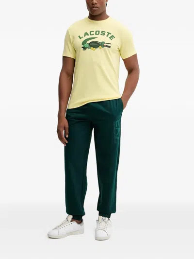 Ea7 Logo-print Track Pants In Green