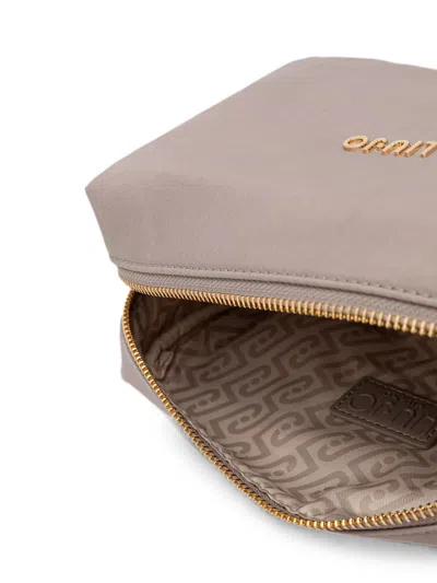Liu •jo Logo Make-up Bag In Grau