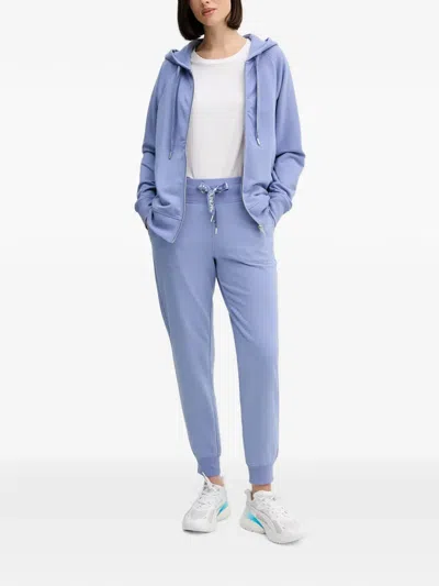 Dkny Logo-drawstring Track Pants In Blue