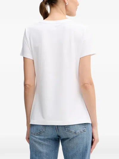 Dkny Skyscraper Graphic T-shirt In White