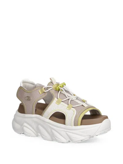 Liu •jo Perforated Drawstring Sandals In Multi