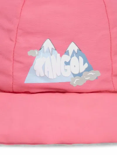 Kangol Drawstring Appliqué Hat In Pink