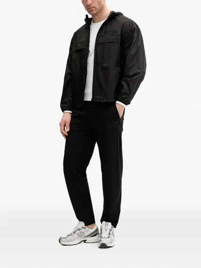 Ea7 Logo-print Track Pants In Multi