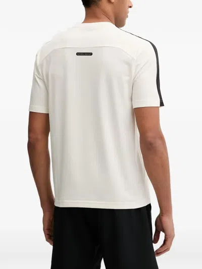 Ea7 Dynamic Athlete Logo-print T-shirt In White