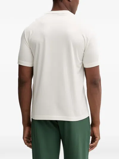 Ea7 Logo-patch Panelled T-shirt In Multi