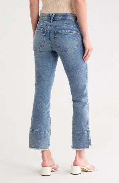 Democracy Kick Flare Step Hem Jeans In Multi