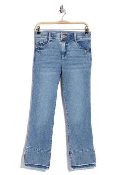 Democracy Kick Flare Step Hem Jeans In Multi