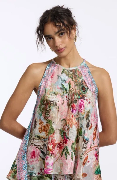Robert Graham Pippa Floral Silk Blend Shell In Multi