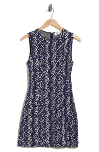 Diane Von Furstenberg Ruby Sleeveless Shift Dress In Blue