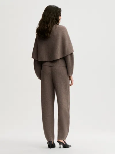 By Malene Birger Pinne Twisted Cape In Fosil