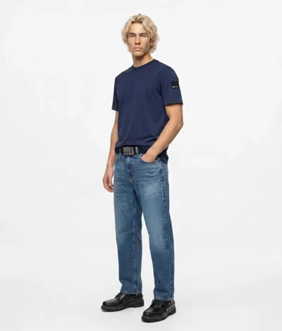 Kl Jeans Patch Logo T-shirt In Blue