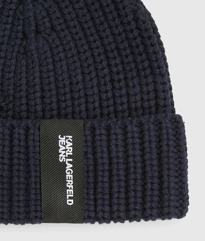 Kl Jeans Rib-knit Docker Beanie