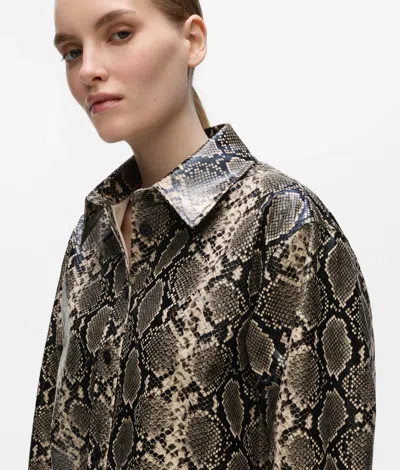 Karl Lagerfeld Hemdjacke Aus Faux Python In Multi