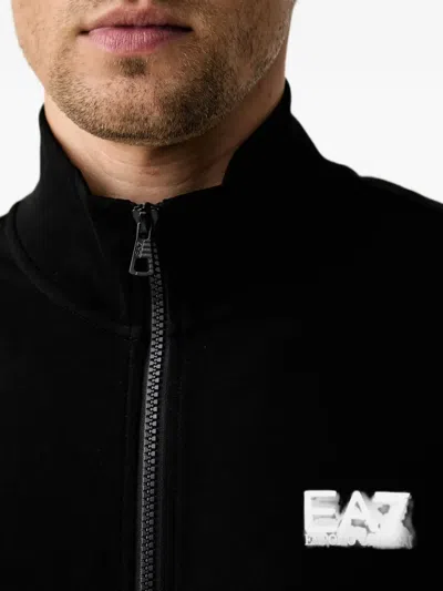 Ea7 Logo-print Tracksuit In Black