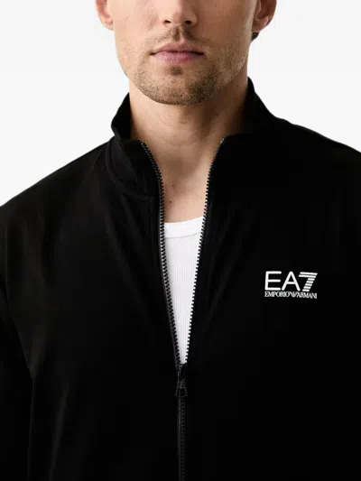 Ea7 Logo-print Tracksuit In Black