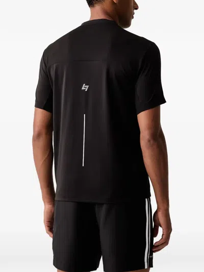 Ea7 Logo-print T-shirt In Black