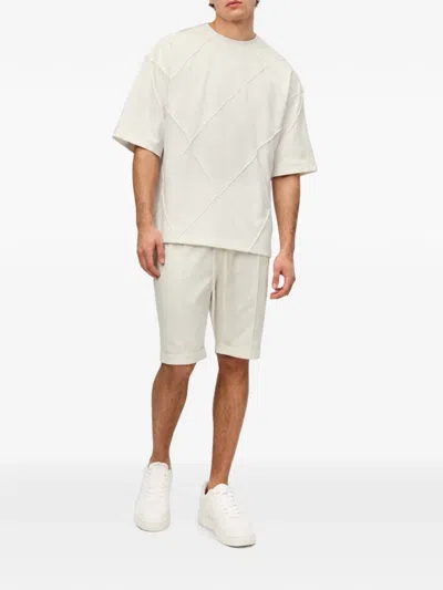 Hamza Diamond Oversized T-shirt In Neutral