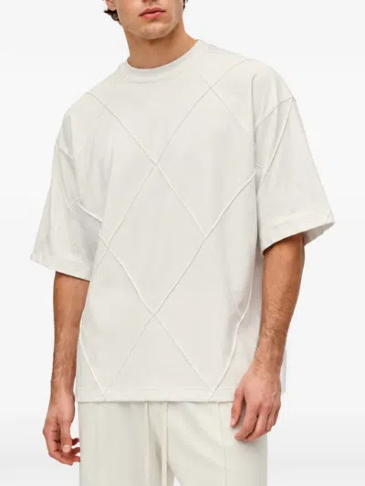 Hamza Diamond Oversized T-shirt In Neutral