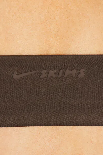 Nikeskims Matte Micro Scoop Bra In Brown