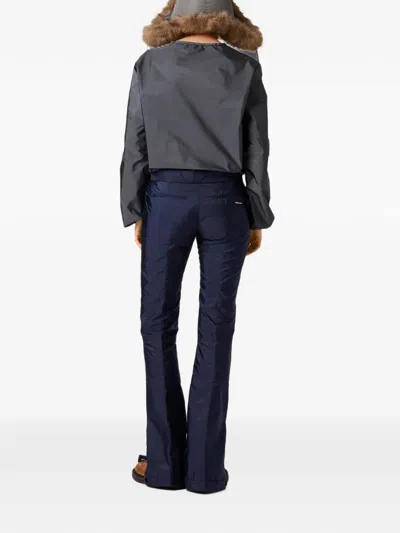 Miu Miu Technical Fabric Pants In Blue