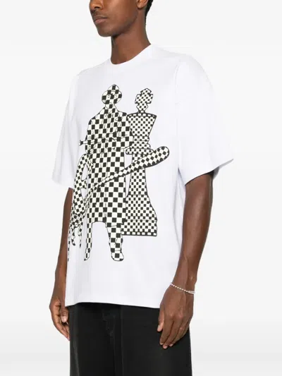 Pdf Checkered Graphic Print T-shirt In Multi