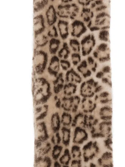 Apparis Leopard-print Scarf In Animal Print