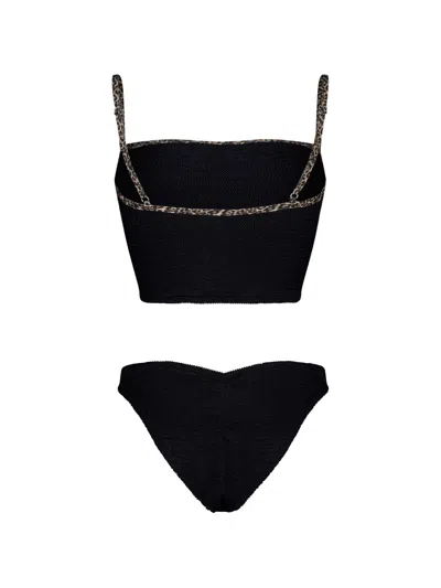 Paramidonna Mara Leopard-print Trim Bikini In Multi