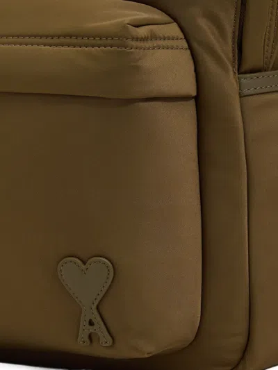 Ami Alexandre Mattiussi Nylon Marcel Backpack In グリーン