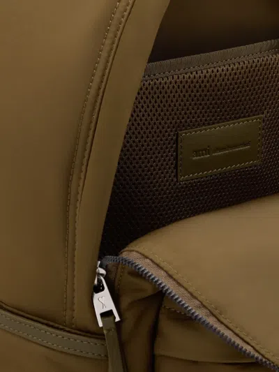 Ami Alexandre Mattiussi Nylon Marcel Backpack In グリーン