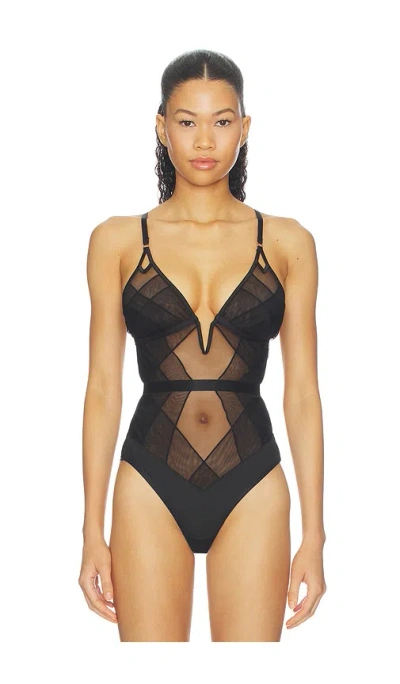 Thistle And Spire Eclipse Bodysuit In Black