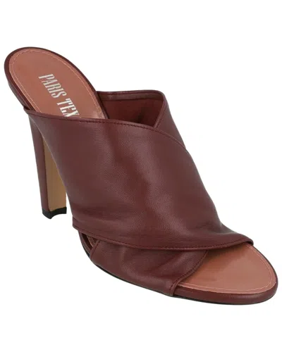 Paris Texas Maria Leather Mule In Brown