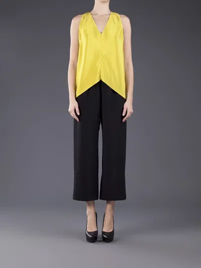 Peter Cohen Cropped Pull-on Trouser In Black