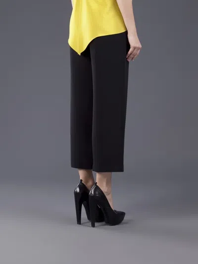 Peter Cohen Cropped Pull-on Trouser In Black