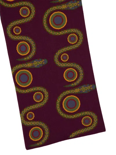 Paula Geometric-pattern Trousers In Brown