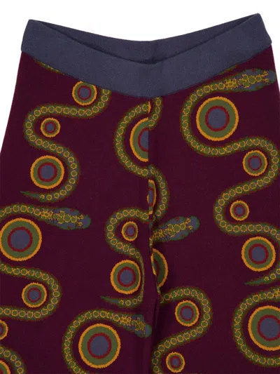 Paula Geometric-pattern Trousers In Brown