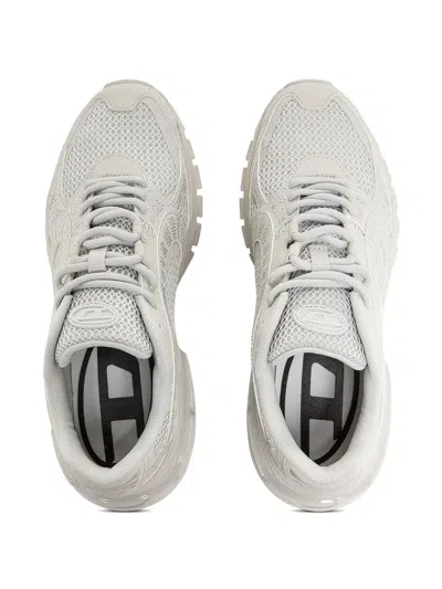Diesel S-pro-v-dense Rhinestone-embellished Mesh Sneakers In White