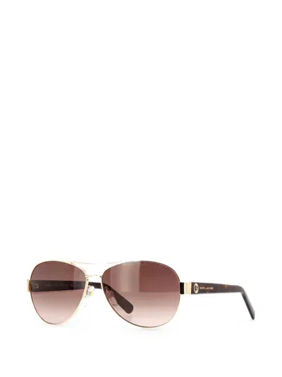 Marc Jacobs Pilot-frame Sunglasses In Brown